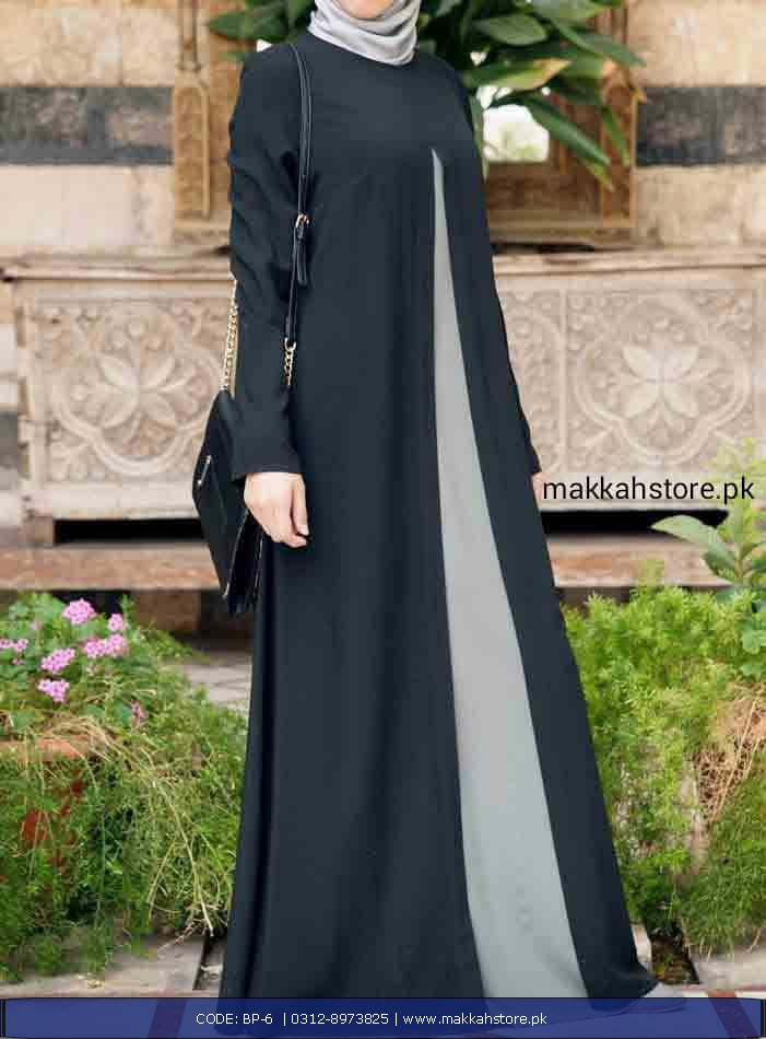 TURKISH BLACK PANEL ABAYA