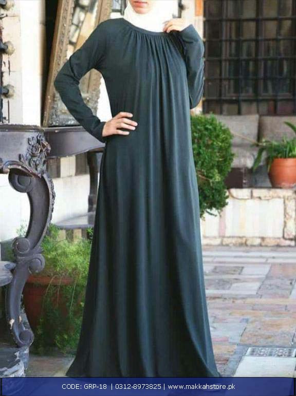 TURKISH GREEN PLEATS ABAYA