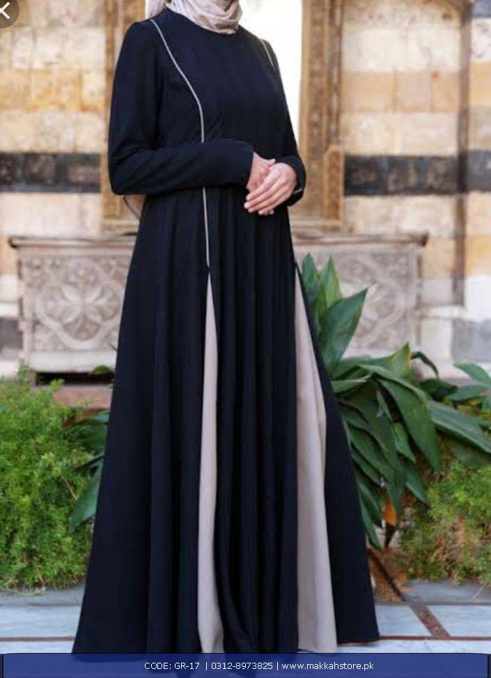 TURKISH GREY FLARES ABAYA