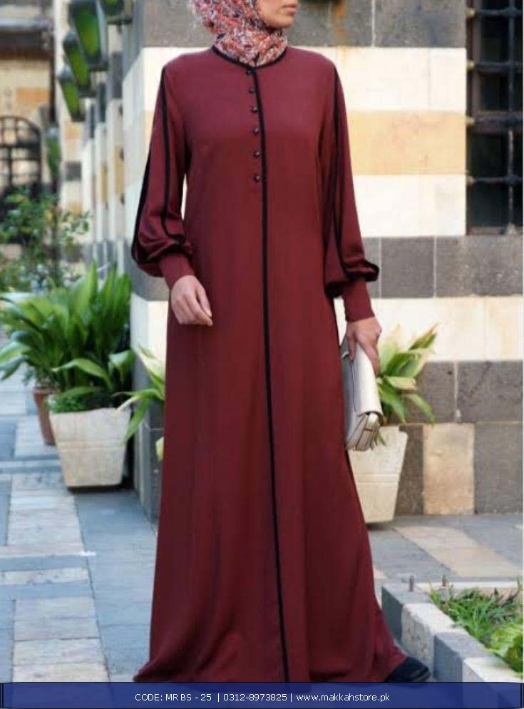 TURKISH MAROON BS ABAYA