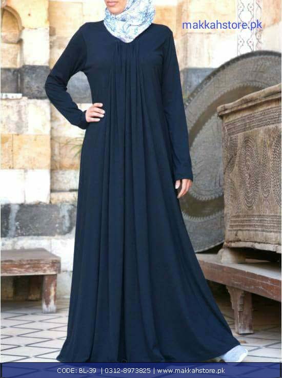 TURKISH NAVY BLUE PLEATS ABAYA