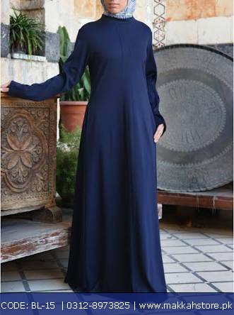 TURKISH NAVYBLUE ZIPPER ABAYA