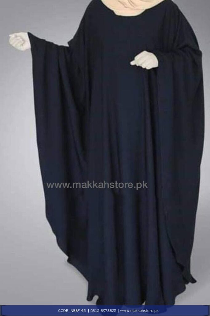TURKISH NAVYBLUE BUTTERFLY ABAYA