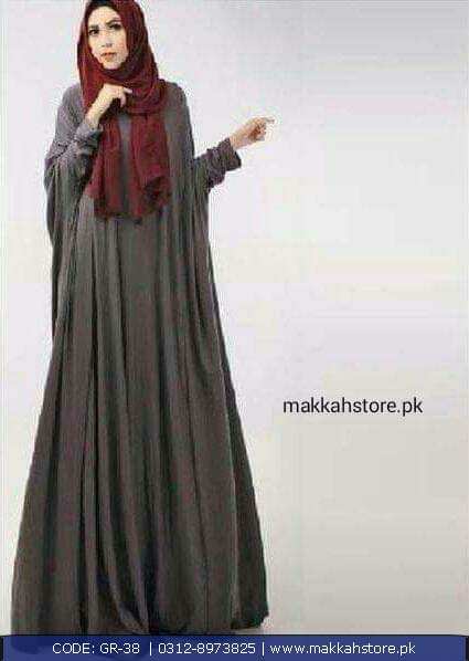 TURKISH NIGHT GREY BAGGY ABAYA