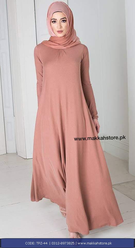 TURKISH TEAPINK ZIPPER ABAYA